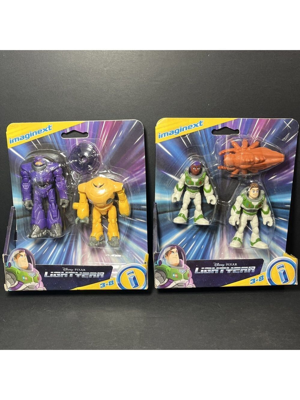 Lot Of 2 Disney Pixar LightYear Action Figures Fisher-Price Mattel Imaginext CN